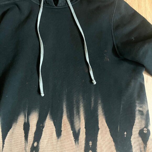Rick Owens Drkshdw Knit Sweatshirt Pullover Hoodie with Flames - Picture 7 of 7